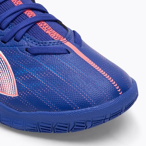 Fußballschuhe Kinder PUMA Ultra 5 Match It + Mid Jr lapis lazuli/puma white/sunset glow