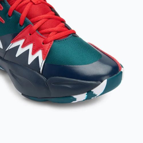 Herren-Basketball-Schuhe PUMA Genetics Club navy/kaltgrün/für alle Zeit rot