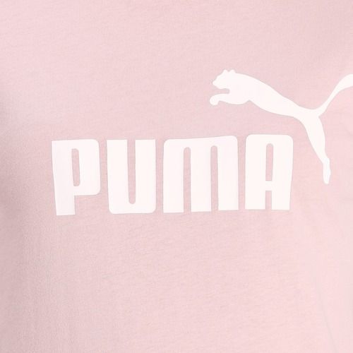 PUMA ESS Logo-T-Shirt für Frauen in Brautrosa