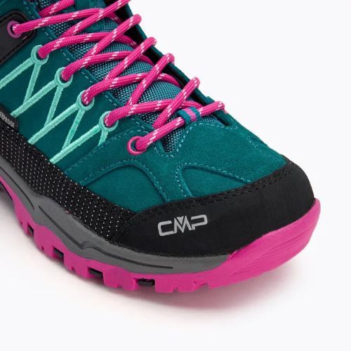 CMP Rigel Mid See / rosa fluo Junior Trekkingschuhe