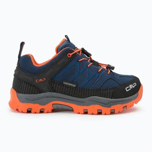 CMP Kinder-Trekking-Stiefel Rigel Low Wp b.blue / arancio