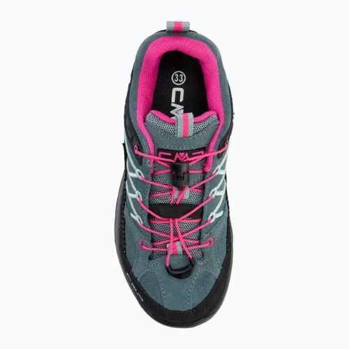 CMP Kinder-Trekking-Stiefel Rigel Low Wp mineral grün / lila fluo