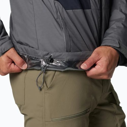 Gefütterte Jacke Herren Columbia Point Paark II Insulated city grey/black