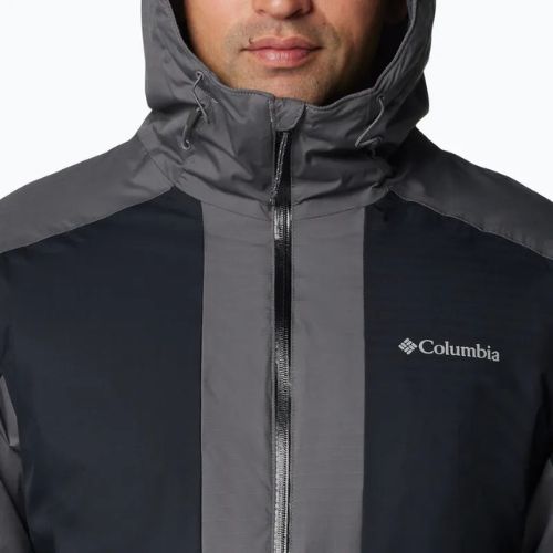 Gefütterte Jacke Herren Columbia Point Paark II Insulated city grey/black
