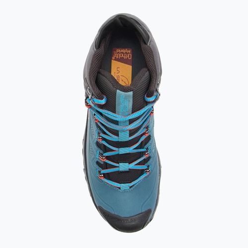 Trekking Wander Schuhe Herren La Sportiva Ultra Raptor II Mid Leather GTX hurricane/ carbon