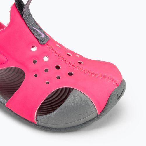 Nike Sunray Protect 2 Kinder Sandalen Hyper Pink/Rauchgrau/Fuchsia Glow