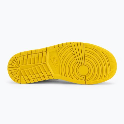 Nike Air Jordan 1 Mid Frauen Schuhe weiß/schwarz/vivid sulfur