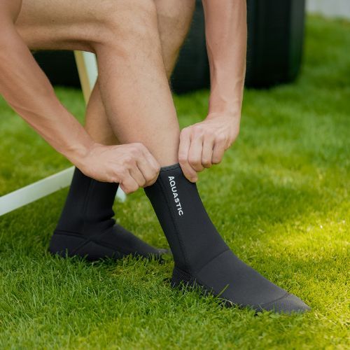 AQUASTIC Wintstick Neoprensocke 3 mm schwarz