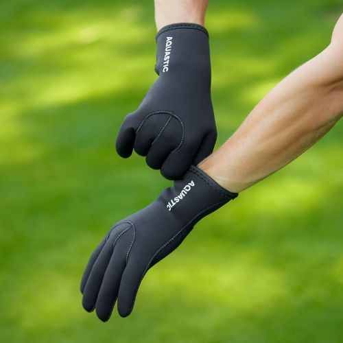 AQUASTIC Wintstick Neopren-Handschuhe 3 mm schwarz