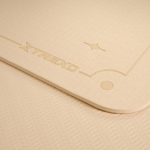 Yogamatte XTREXO TXO-B4Z001-BZ 6 mm Hellbraun