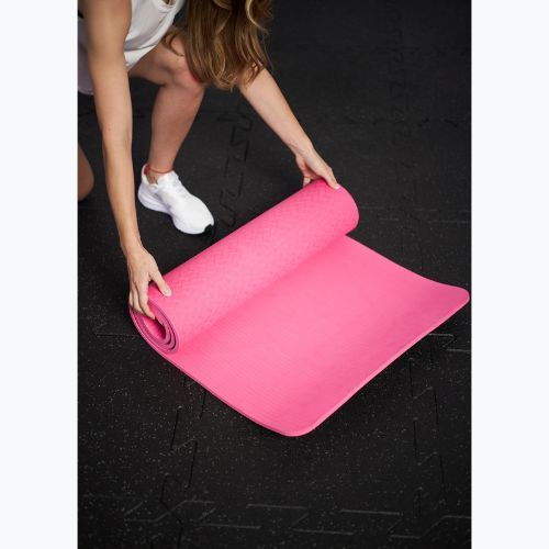 Fitnessmatte TREXO TXO-B4Z002-PK 10 mm Rosa