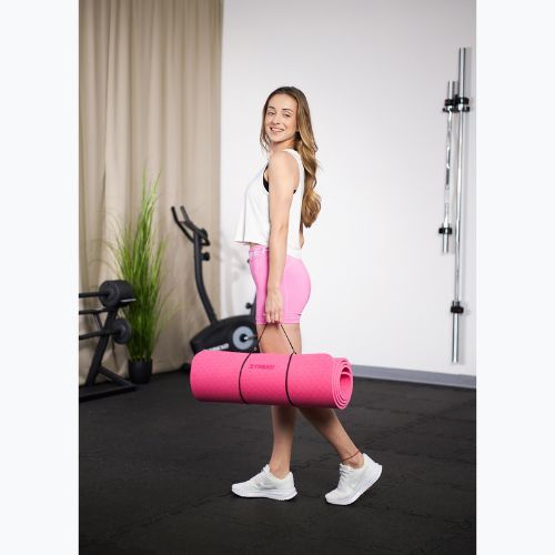 Fitnessmatte TREXO TXO-B4Z002-PK 10 mm Rosa