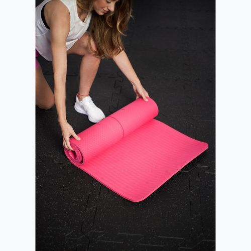 Fitnessmatte TREXO TXO-B4Z002-PK 6 mm Rosa