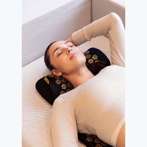 Akupressurmatte XTREXO mit großem Kopfkissen TXO-B4Z005-BK Schwarz