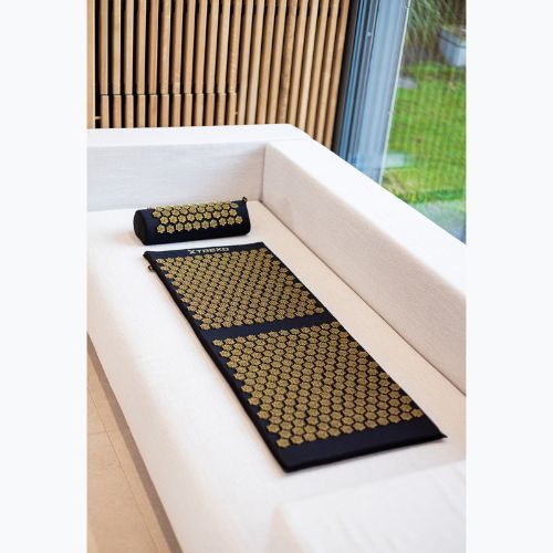 Akupressurmatte XTREXO mit großem Kopfkissen TXO-B4Z005-BK Schwarz