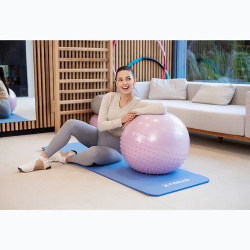 TREXO TXO-B4Z020-VT 55 cm lila Massage-Gymnastikball