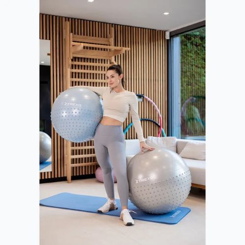 Massage-Gymnastikball XTREXO TXO-B4Z022-GY 75 cm Grau