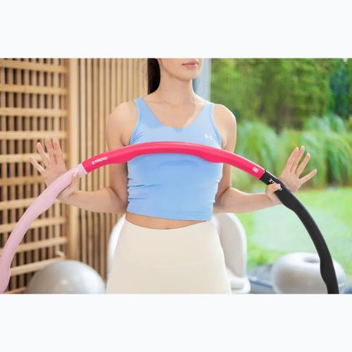 TREXO Hula-Hoop-Reifen mit Massagefunktion TXO-B4Z035-PK rosa