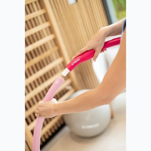 TREXO Hula-Hoop-Reifen mit Massagefunktion TXO-B4Z035-PK rosa