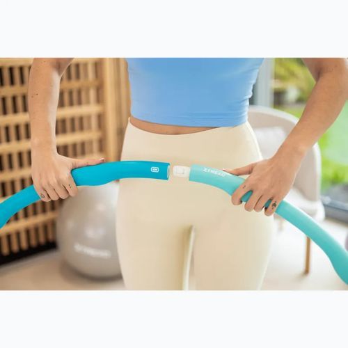 TREXO TXO-B4Z035-GN türkisfarbener Massage-Hula-Hoop-Reifen