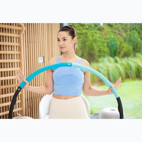 TREXO TXO-B4Z035-GN türkisfarbener Massage-Hula-Hoop-Reifen