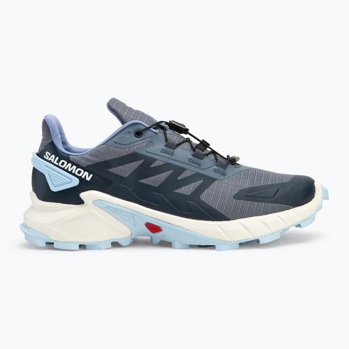 Salomon Supercross 4 Damen Laufschuhe grisaille/weiss/kaschmir blau
