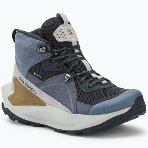 Salomon Elixir Mid GTX Herren-Wanderstiefel dark navy/grisaille/grauviolett