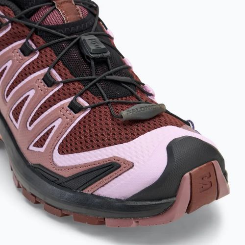 Damen Laufschuhe Salomon XA PRO 3D V9 Rum Rosine/Orchidee Bouquet/Kanyon Ton
