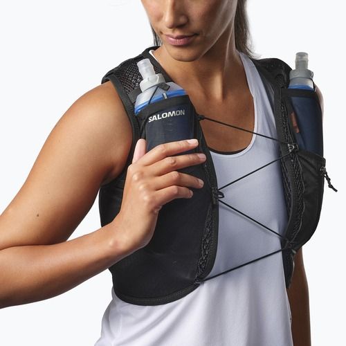 Salomon Active Skin 4 Damen Laufweste schwarz/metallisch