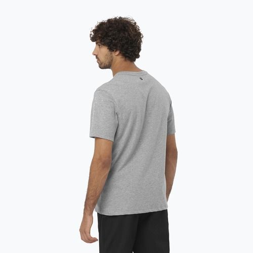 Herren Salomon Logo Performance T-Shirt heidegrau