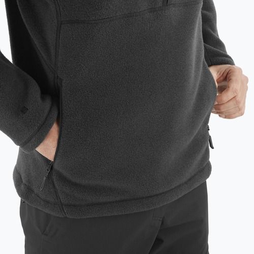 Herren-Trekking-Sweatshirt Salomon Chroma Fleece Hz tiefschwarz