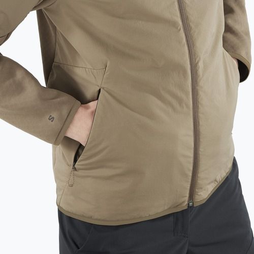 Salomon Outline Hyb Warm Hd Shitake Herren-Trekking-Sweatshirt