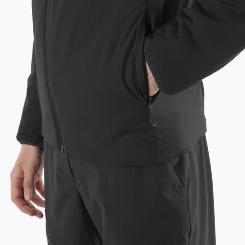 Herren Salomon Mountain Flex Hybrid Jacke tiefschwarz