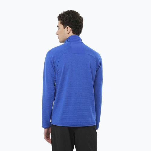 Herren Salomon Essential Lightwarm FZ surf the web trekking Sweatshirt