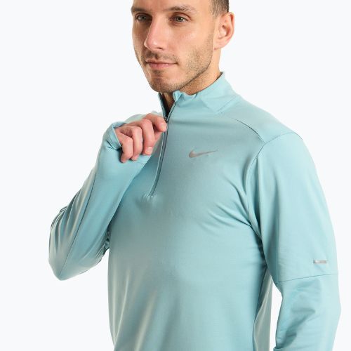 Lauf Longsleeve Herren Nike Dri-FIT Element 1/2-Zip denim turquoise