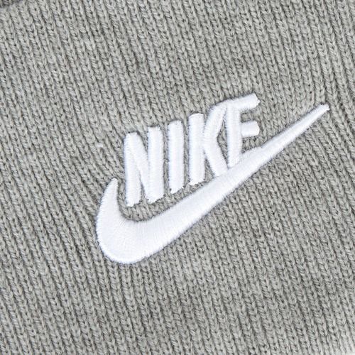 Wintermütze Nike Peak Futura Beanie dark grey heather/white