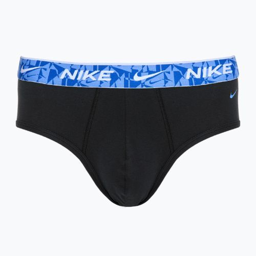 Nike Everyday Cotton Stretch Brief für Männer 3 Paar schwarz/grün/schwarz