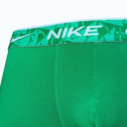 Herren Nike Everyday Cotton Stretch Boxershorts 3 Paar grün/schwarz