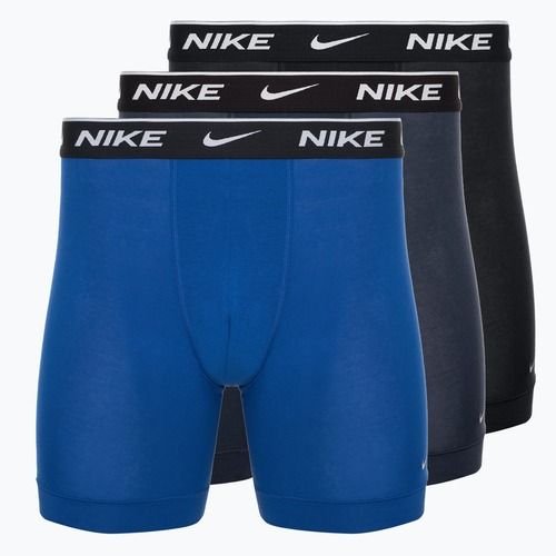 Nike Everyday Cotton Stretch Herren Boxershorts 3 Paar Obsidian/Spiel Royal/Schwarz