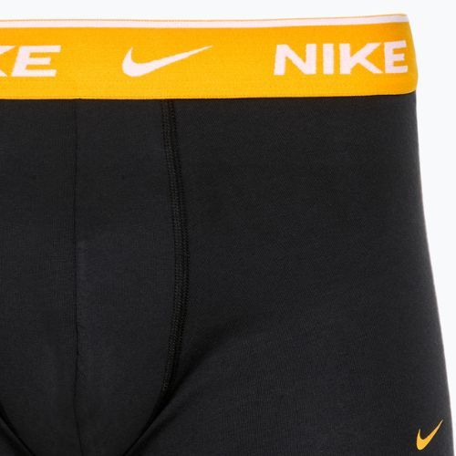 Herren Boxershorts Nike Everyday Cotton Stretch Trunk 3 Paar schwarz/gold/hyper crimson