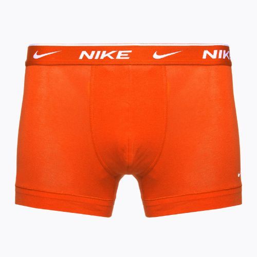 Herren Boxershorts Nike Everyday Cotton Stretch Trunk 3 Paar Team orange/uni rot/schwarz