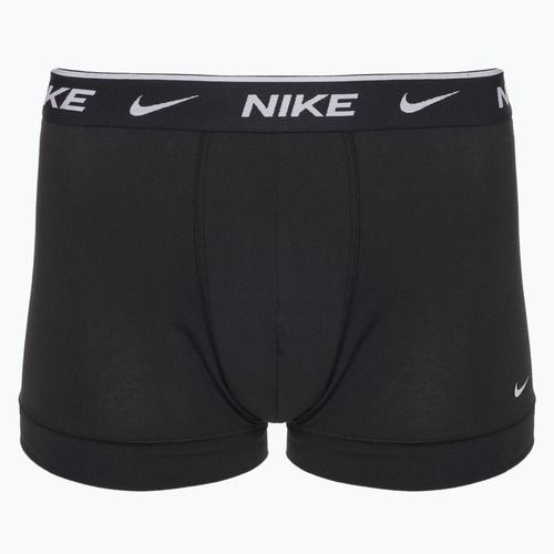 Herren Boxershorts Nike Everyday Cotton Stretch Trunk 3 Paar weiß/grau heather/schwarz