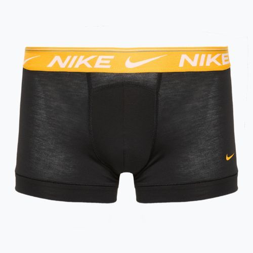 Herren Boxershorts Nike Dri-FIT Ultra Comfort Trunk 3 Paar schwarz gold/storm/schwarz