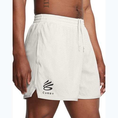 Under Armour Herren Basketball-Shorts Curry Splash Short weiß Ton/schwarz