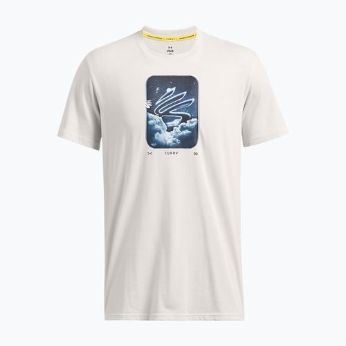 Herren Under Armour Curry Hvyweight T-shirt Trend weißer Ton/schwarz