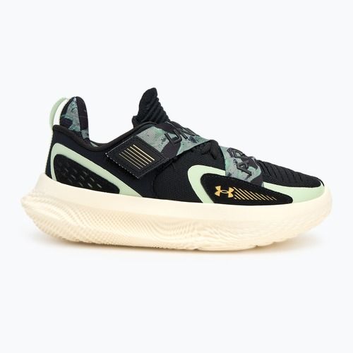 Under Armour Flow Futr X 4 Camo Basketball Schuhe schwarz/retro grün/metallic gold