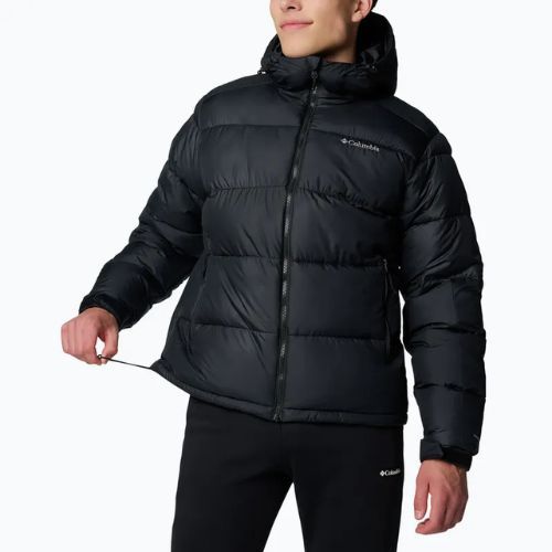Herren Columbia Pike Lake II Daunenjacke mit Kapuze schwarz 012