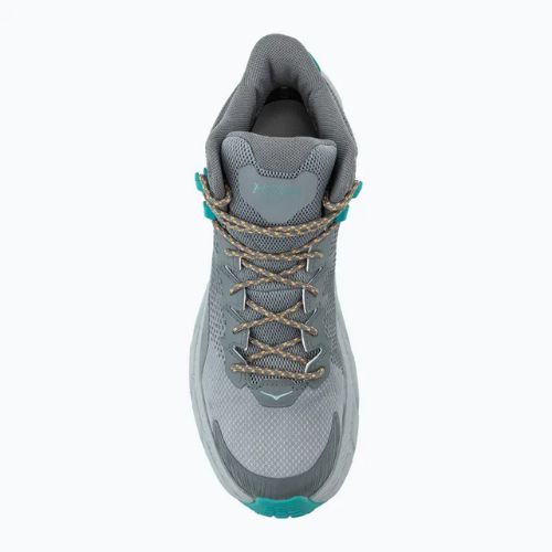 Herren-Wanderschuhe HOKA Trail Code GTX galactic grey/electric aqua