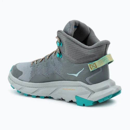 Herren-Wanderschuhe HOKA Trail Code GTX galactic grey/electric aqua