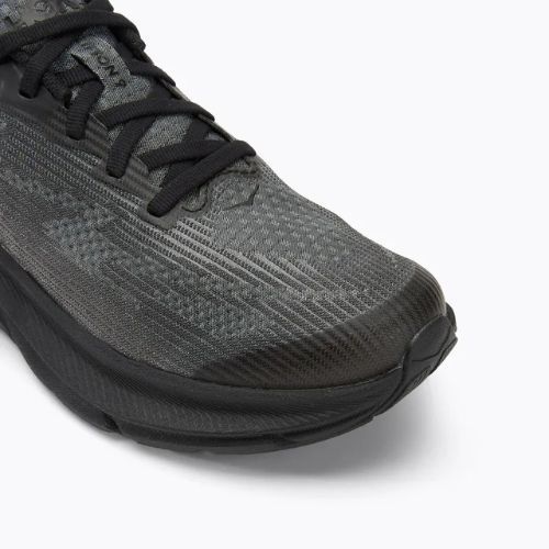 HOKA Clifton 9 schwarz/carbon schwarz Kinder Laufschuhe